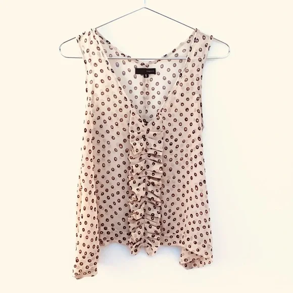 LOVPOSH Blush Sheer Blouse Tank Top - Picture 1 of 4